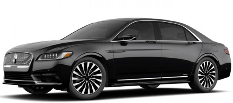 Lincoln Continental Black Sedan, Black Car Service Chicago