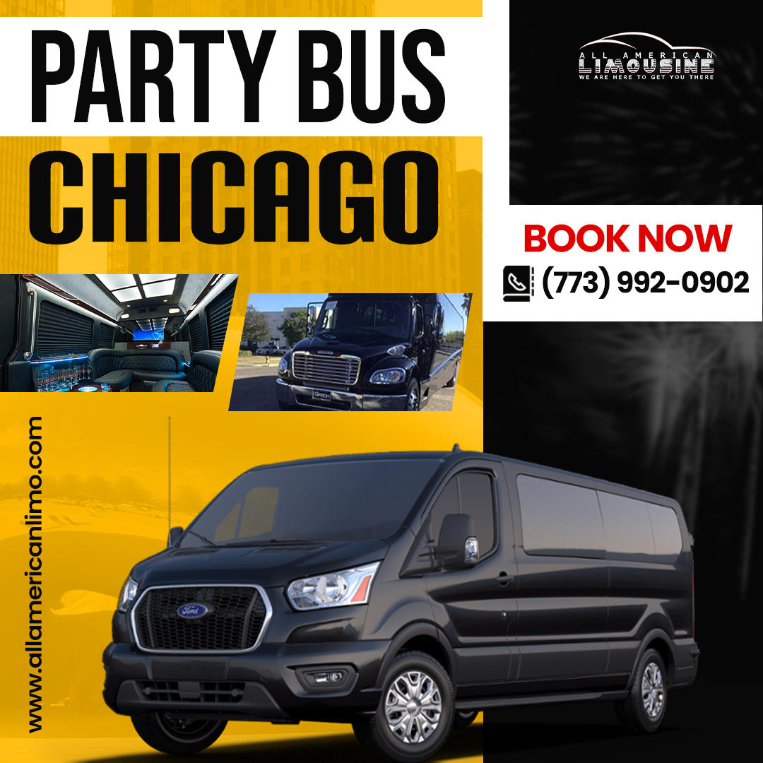 Book Party Bus Chicago Suburbs, Party Bus Chicago Suburbs IL, Wedding Transportation Chicago Suburbs Cost