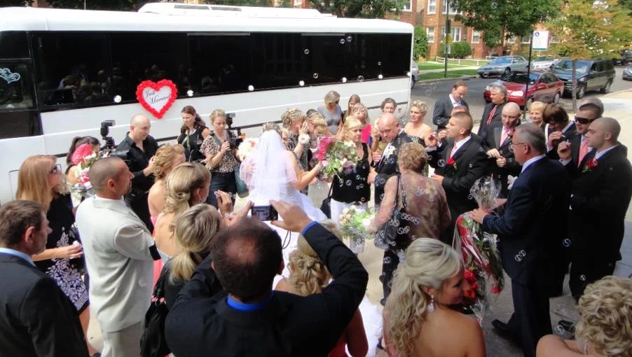 Party Bus Schaumburg, Limo Bus Schaumburg, Schaumburg Wedding Party Bus, Bachelor/Bachelorette