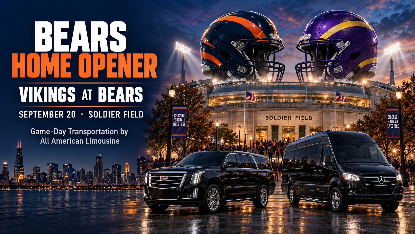 Bears Home Opener Luxury Transportation