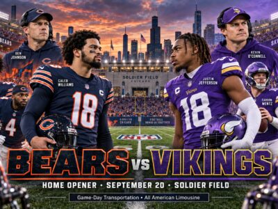 Chicago Bears vs Minnesota Vikings Transportation Service to Soldier Field