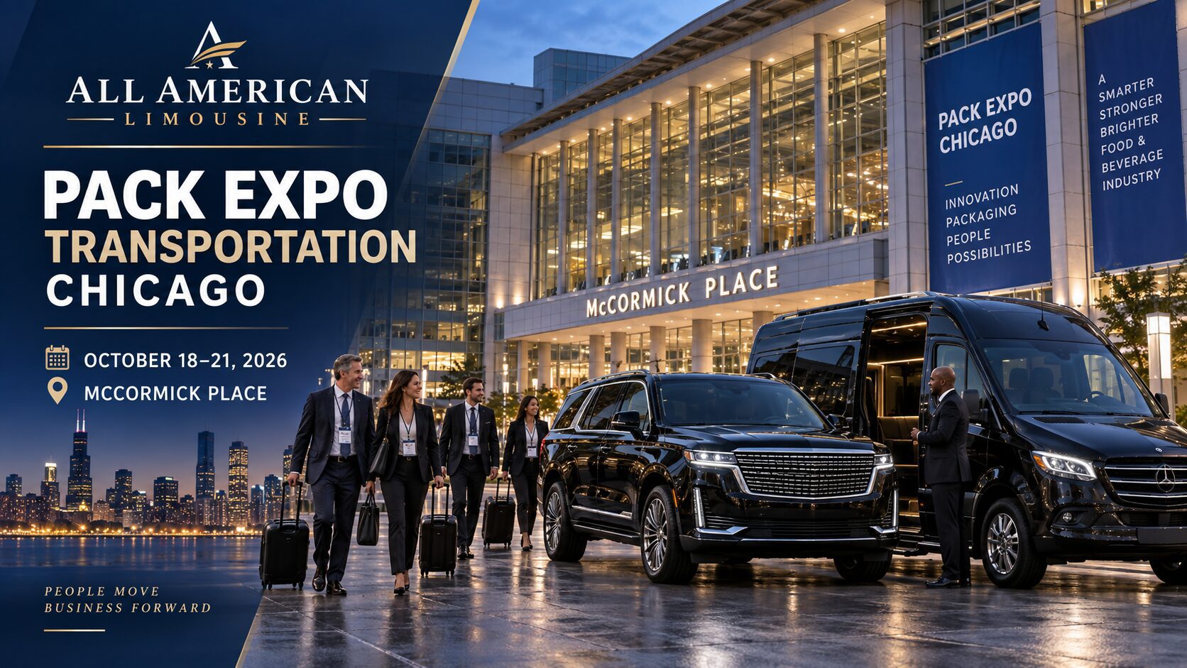 Luxury Transportation to PACK EXPO Chicago