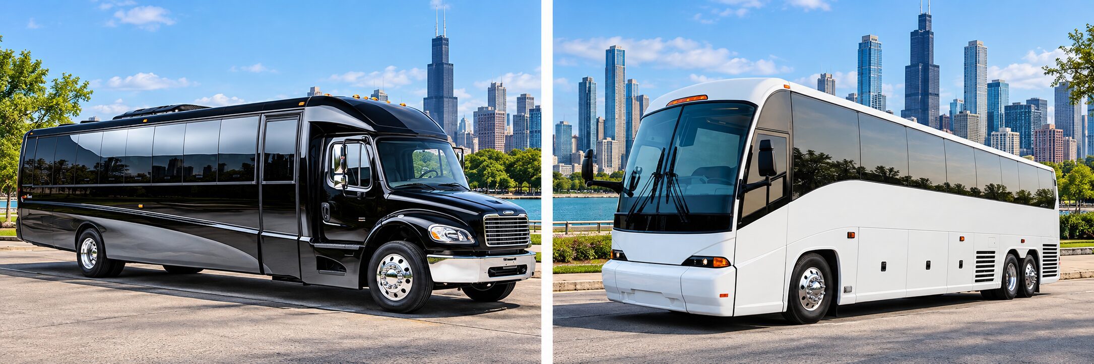 Executive Shuttle Bus and coach bus transportation serving Northlake Illinois
