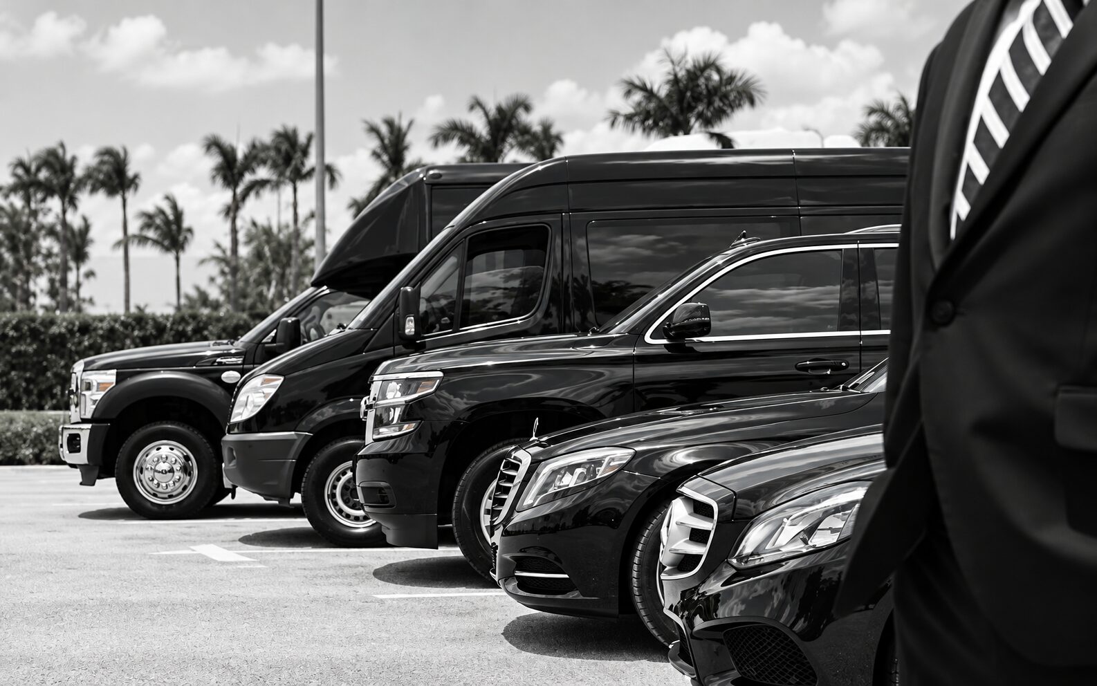 Executive car service fleet with luxury sedans SUVs and vans serving Northlake Illinois