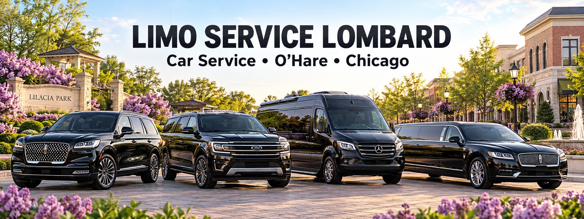 Limo Service Lombard and Car Service Lombard transportation to O'Hare Airport and Chicago