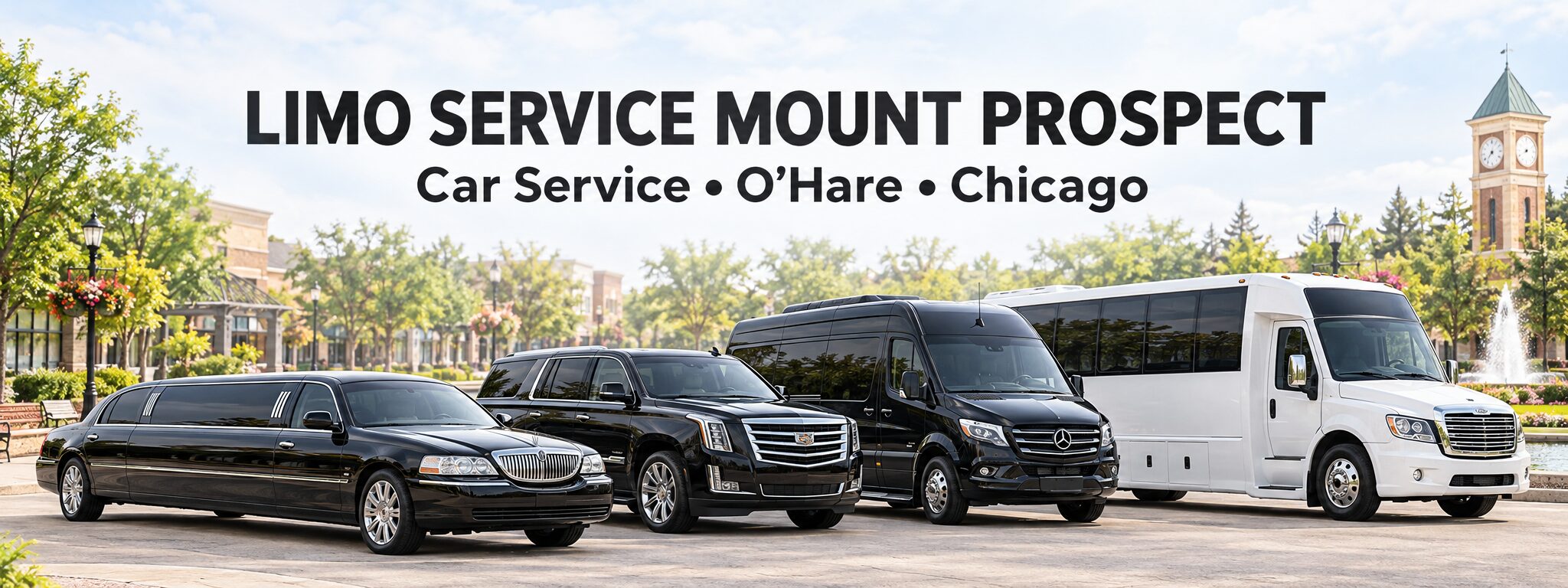 Limo Service Mount Prospect and Car Service Mount Prospect transportation to O'Hare Airport and Chicago