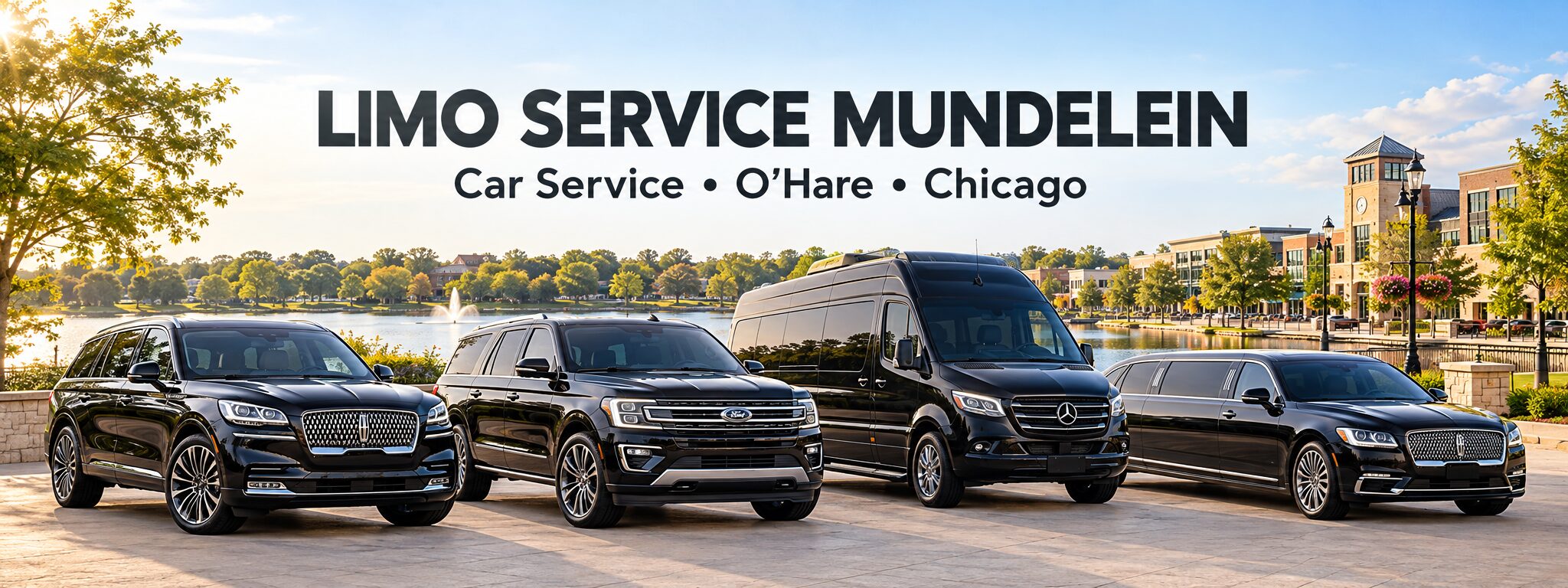Limo Service Mundelein and Car Service Mundelein transportation to O'Hare Airport and Chicago
