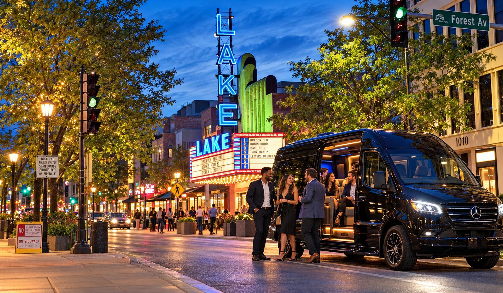 Limo Service Oak Park and Car Service Oak Park transportation at Lake Theatre