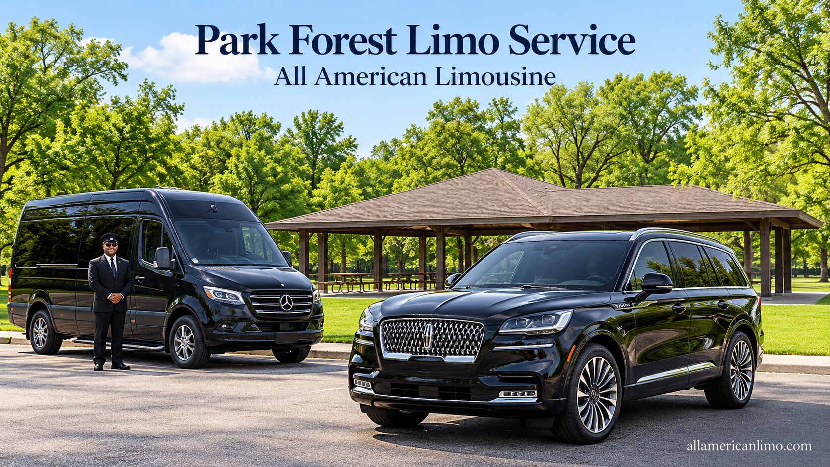 Park Forest luxury limo arrival